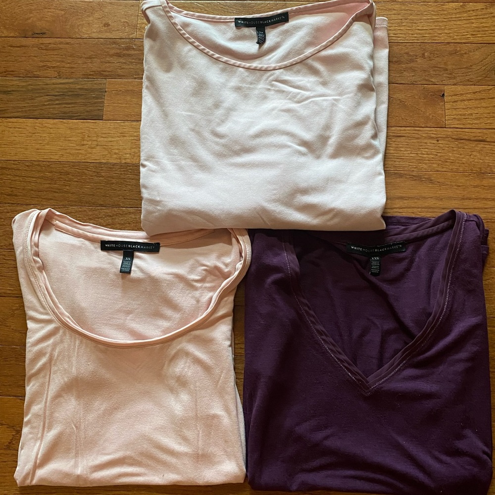 Bundle of three White House Black market T-shirts